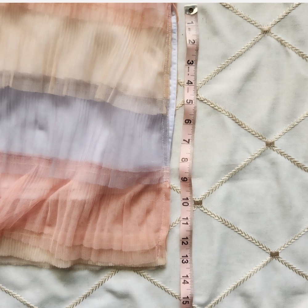 KOCH Bella Tulle Skirt Sunrise Pastel Tie Dye Layered Midi Skirt Large L USA - Picture 5 of 6